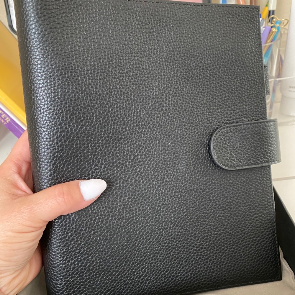 Moterm A5 Luxe Litchi Black NEW STYLE